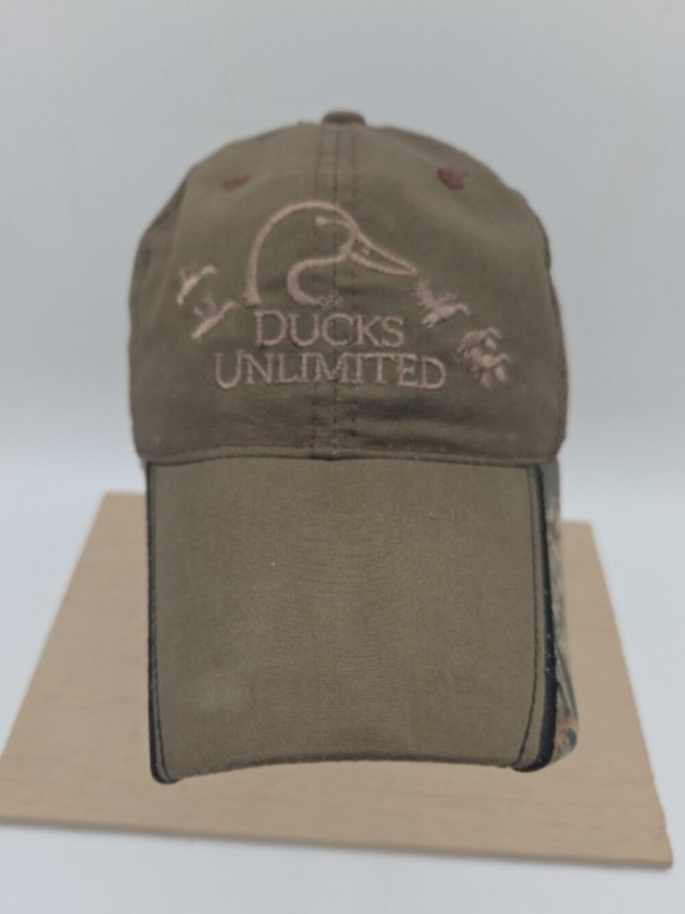 Ducks Unlimited DU Leader Strapback Hat Camo Brown